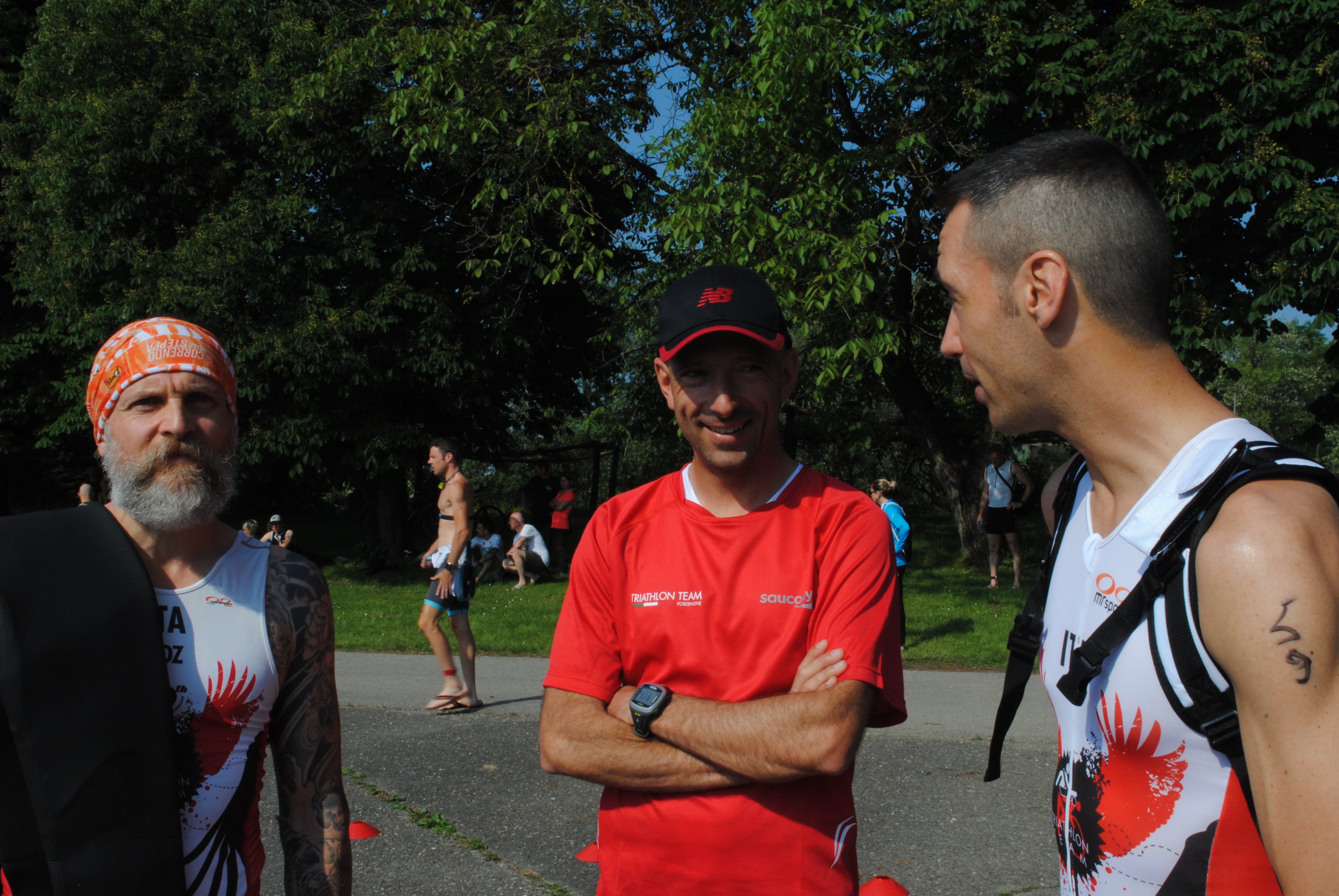 IL TERZETTO DEL TRITEAM PEZZUTTI BOZ-BRUNO-D'ARIA IN GRANDE SPOLVERO ALL'AUSTRIAN 1/2 IRON TRIATHLON