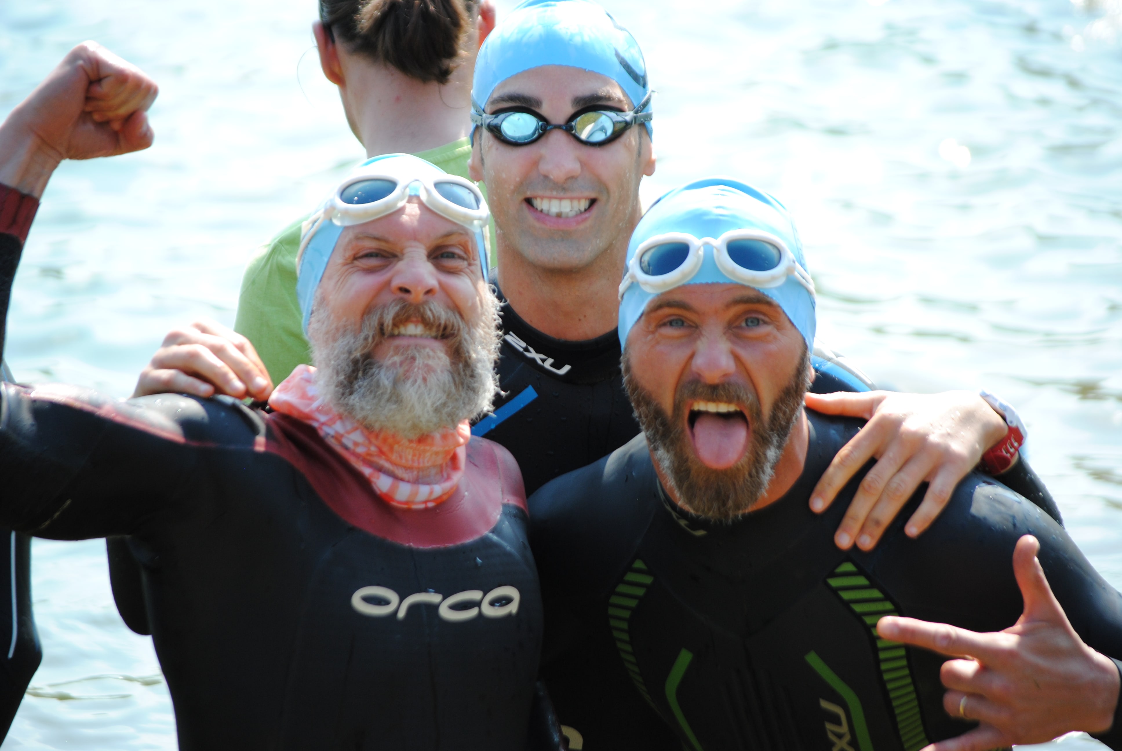 IL TERZETTO DEL TRITEAM PEZZUTTI BOZ-BRUNO-D'ARIA IN GRANDE SPOLVERO ALL'AUSTRIAN 1/2 IRON TRIATHLON