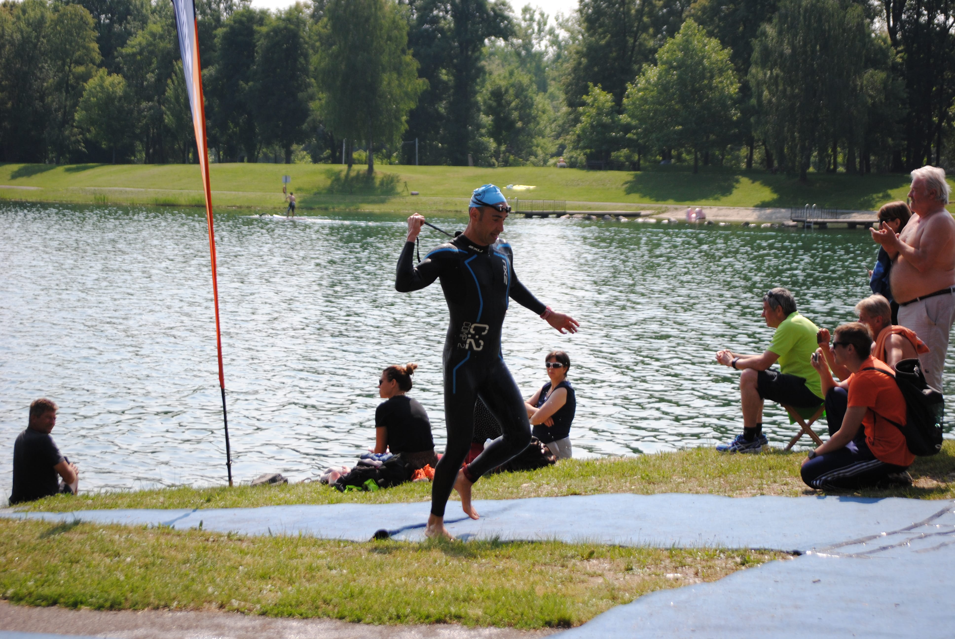 IL TERZETTO DEL TRITEAM PEZZUTTI BOZ-BRUNO-D'ARIA IN GRANDE SPOLVERO ALL'AUSTRIAN 1/2 IRON TRIATHLON