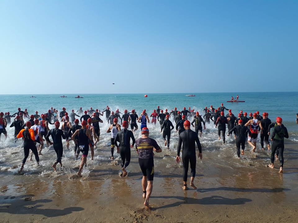 BELLA PROVA DI MARCO BADALI, FRANCESCO GALET, MICHELE MARCHESIN E SIMONE PANTAROTTO AL 1° BIBIONE CROSS TRIATHLON
