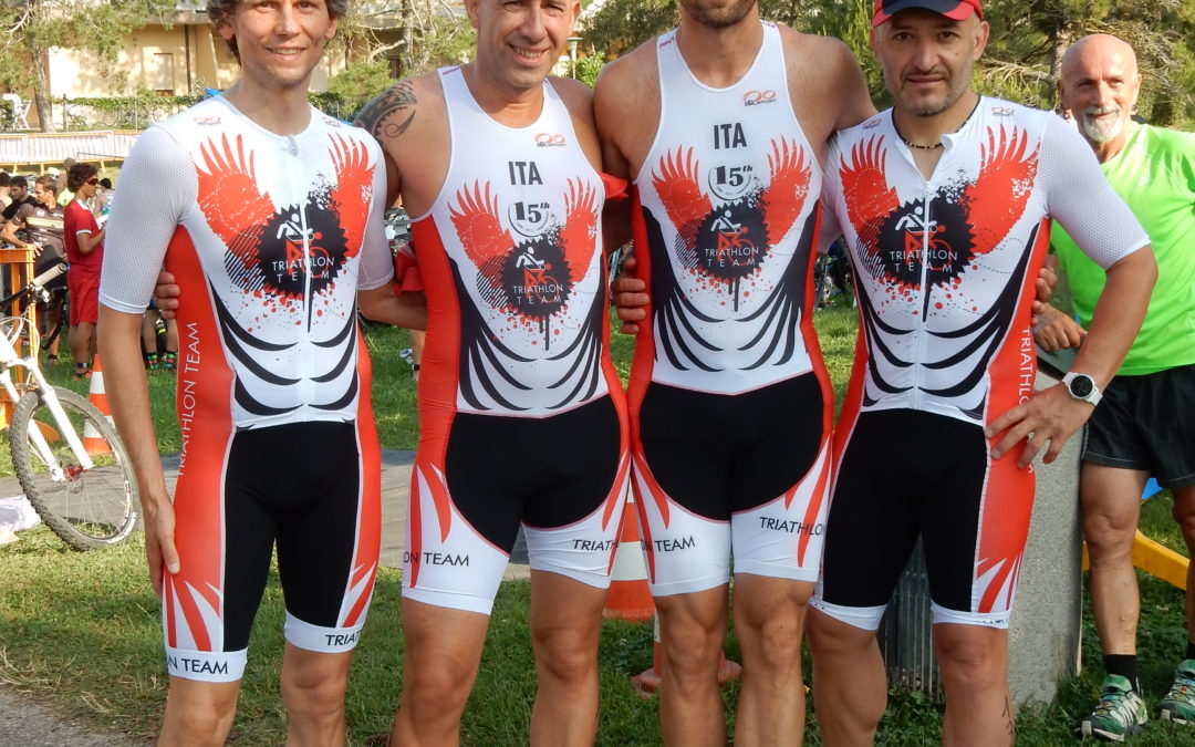 BELLA PROVA DI MARCO BADALI, FRANCESCO GALET, MICHELE MARCHESIN E SIMONE PANTAROTTO AL 1° BIBIONE CROSS TRIATHLON