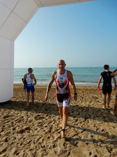 BELLA PROVA DI MARCO BADALI, FRANCESCO GALET, MICHELE MARCHESIN E SIMONE PANTAROTTO AL 1° BIBIONE CROSS TRIATHLON