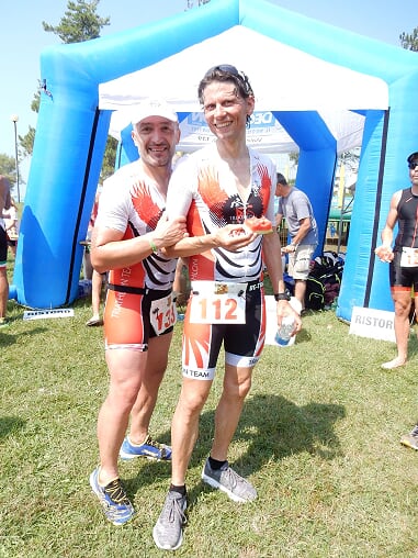 BELLA PROVA DI MARCO BADALI, FRANCESCO GALET, MICHELE MARCHESIN E SIMONE PANTAROTTO AL 1° BIBIONE CROSS TRIATHLON