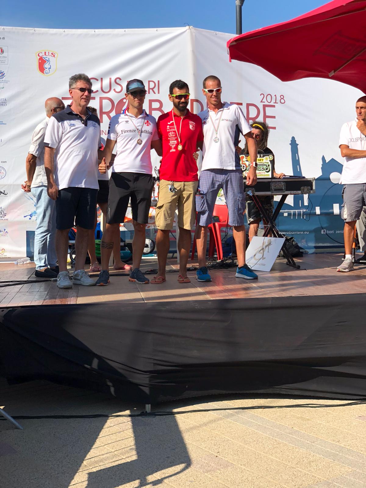 MAURO GAVA SI AGGIUDICA A BARI IL CAMPIONATO ITALIANO DI PARATRIATHLON DEL CIRCUITO IPS, NELLA CATEGORIA PTS5!