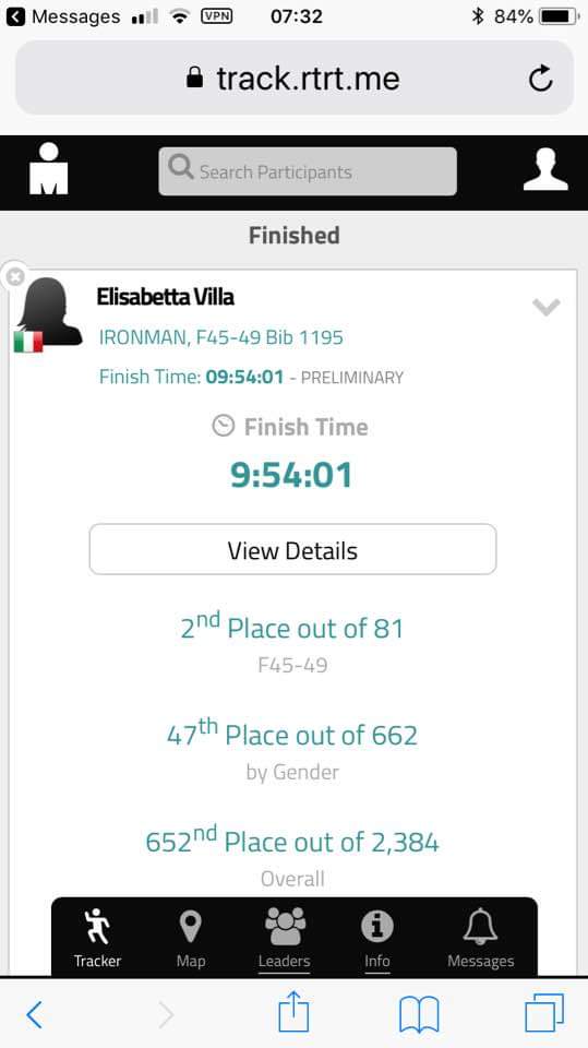 STREPITOSA ELISABETTA VILLA AL MONDIALE IRONMAN DI KONA: 2° POSTO DI CATEGORIA IN MENO DI 10 ORE!