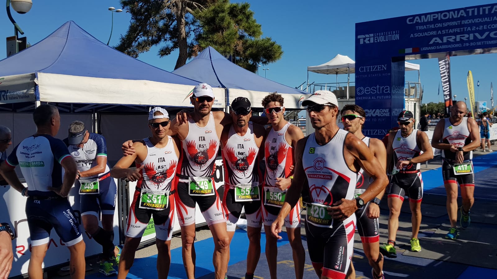 BILANCIO PIÙ CHE POSITIVO PER LE TRE SQUADRE DEL TRITEAM PEZZUTTI ALLA COPPA CRONO DEI TRICOLORI DI TRIATHLON SPRINT DI LIGNANO