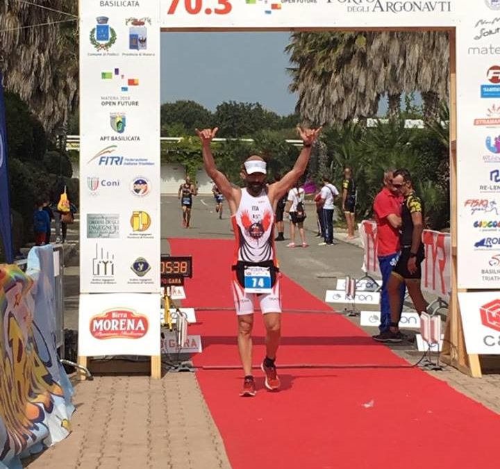 LUIGI D’ARIA OTTIMO FINISHER AL 1° TRIATHLON MEDIO DEGLI ARGONAUTI, IN BASILICATA