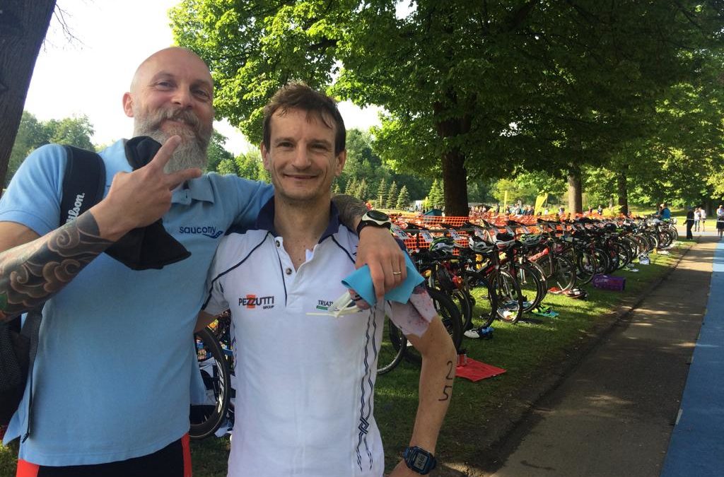 MATTEO BOZ E DENIS CASETTA FINISHER ALL’AUSTRIAN 1/2 IRON TRIATHLON