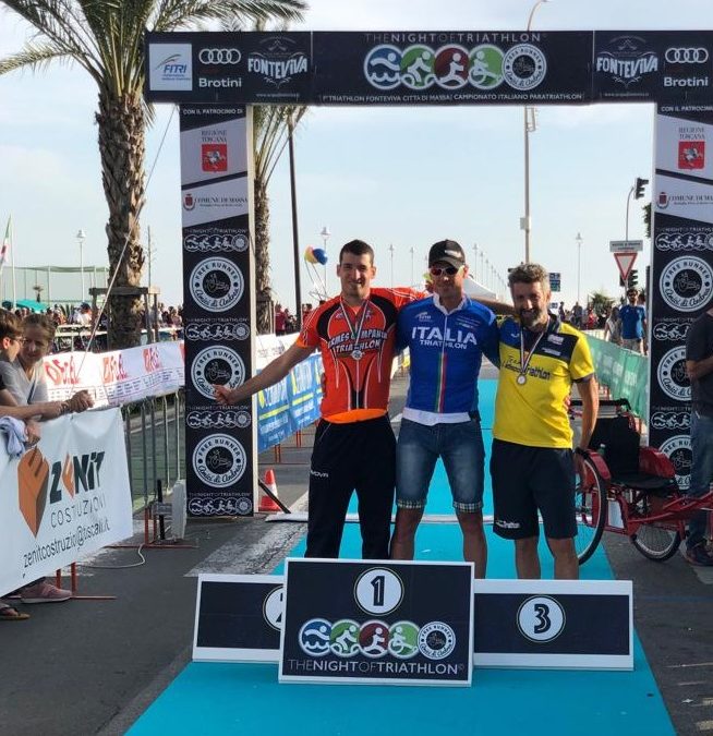 MAURO GAVA SI CONFERMA CAMPIONE ITALIANO DI PARATRIATHLON AI TRICOLORI DI MARINA DI MASSA