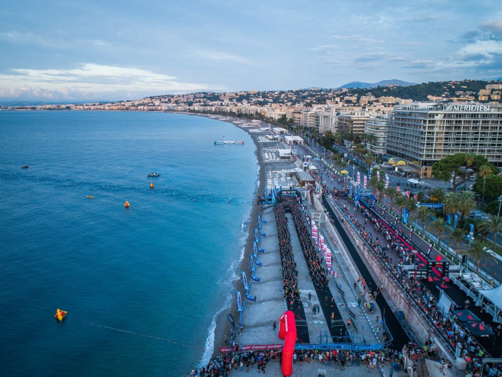MARCO BADALI FINISHER ALL'INFUOCATO IRONMAN DI NIZZA, IN FRANCIA