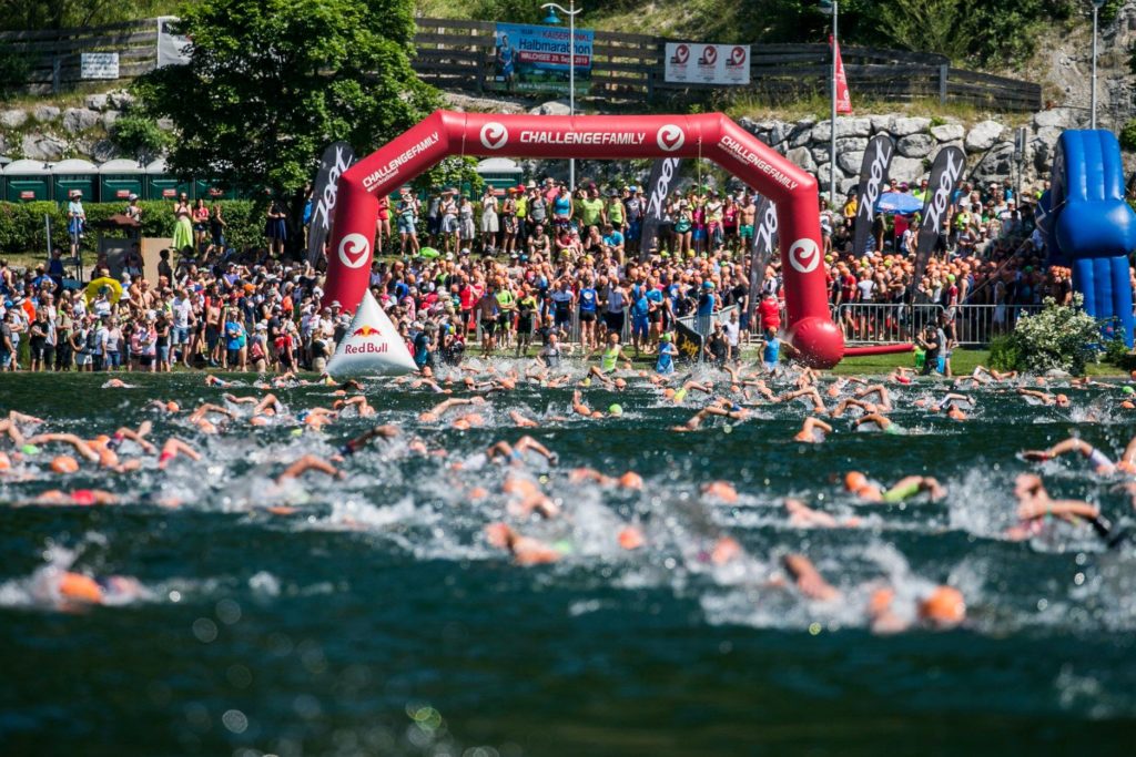 DAVIDE FACCA FINISHER NELLA "FORNACE" DEL MEZZO IRONMAN DEL CHALLENGE WALCHSEE, IN AUSTRIA