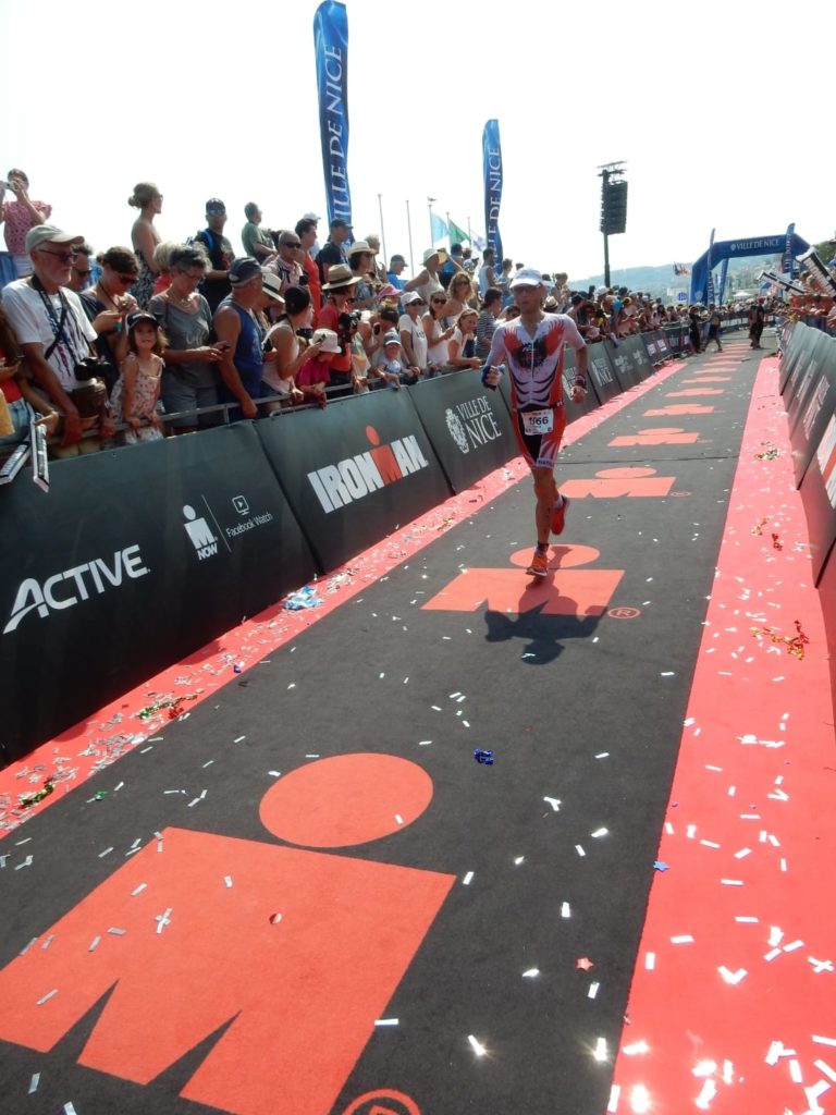 MARCO BADALI FINISHER ALL'INFUOCATO IRONMAN DI NIZZA, IN FRANCIA