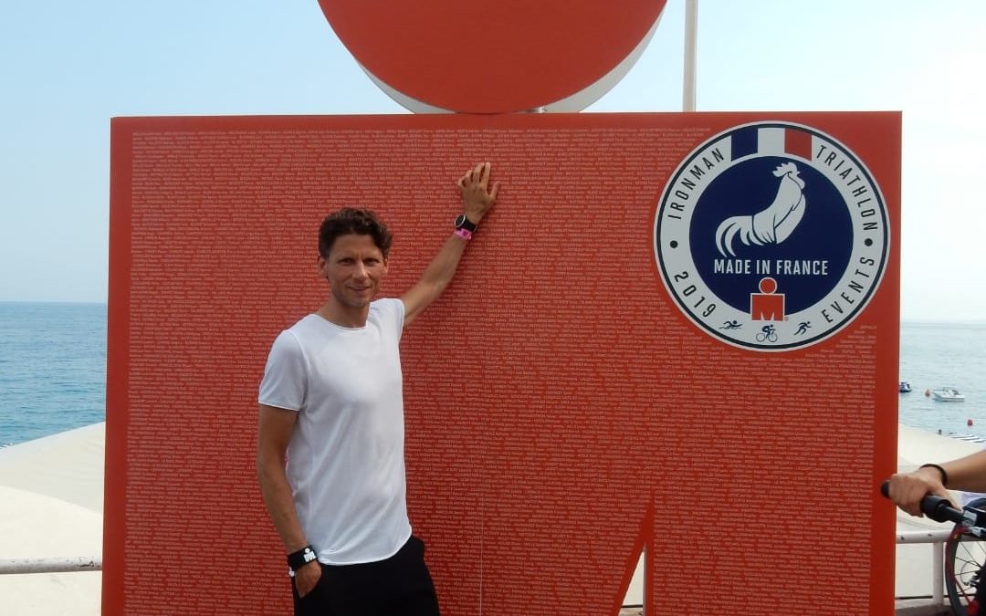 MARCO BADALI FINISHER ALL’INFUOCATO IRONMAN DI NIZZA, IN FRANCIA