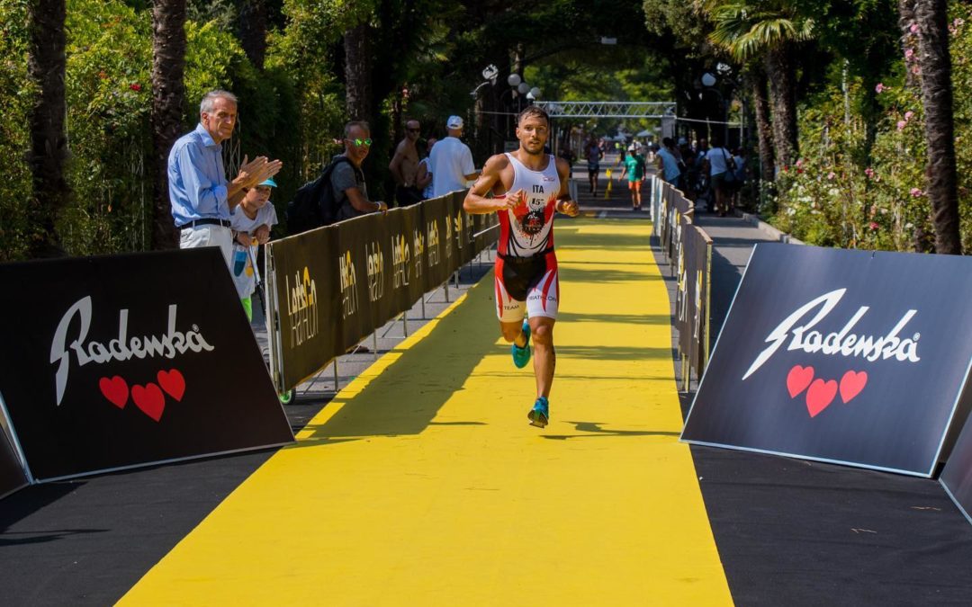 TRIATHLON TEAM PEZZUTTI SUGLI SCUDI A GRADO NELL’OLIMPICO E NELL’AQUATHLON