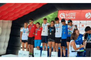 I kids del Triathlon Team all'Aquathlon di Alpago