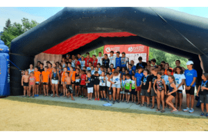 I kids del Triathlon Team all'Aquathlon di Alpago