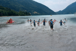 I kids del Triathlon Team all'Aquathlon di Alpago