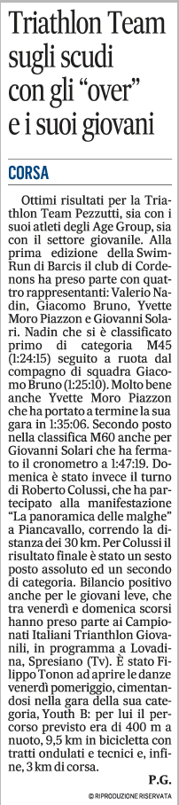 Rassegna stampa settimane 18-31 luglio 2022