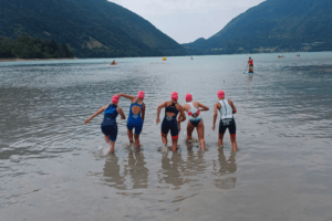 I kids del Triathlon Team all'Aquathlon di Alpago