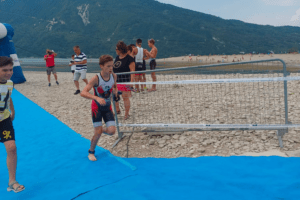 I kids del Triathlon Team all'Aquathlon di Alpago