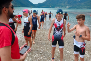 I kids del Triathlon Team all'Aquathlon di Alpago