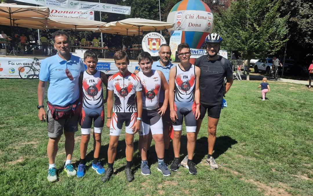 I giovani kids del Triathlon Team in trasferta a Parma