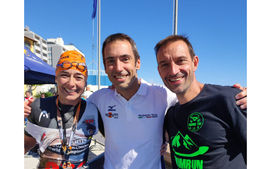 Bruno, Moro e Nadin all’Aquaticrunner di Grado