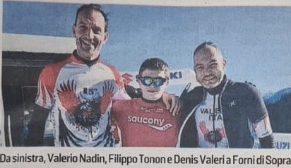 Italiani Winter Triathlon Assoluti e di Categoria -Bene Tonon, Nadin, Solari e Valeri  del Team