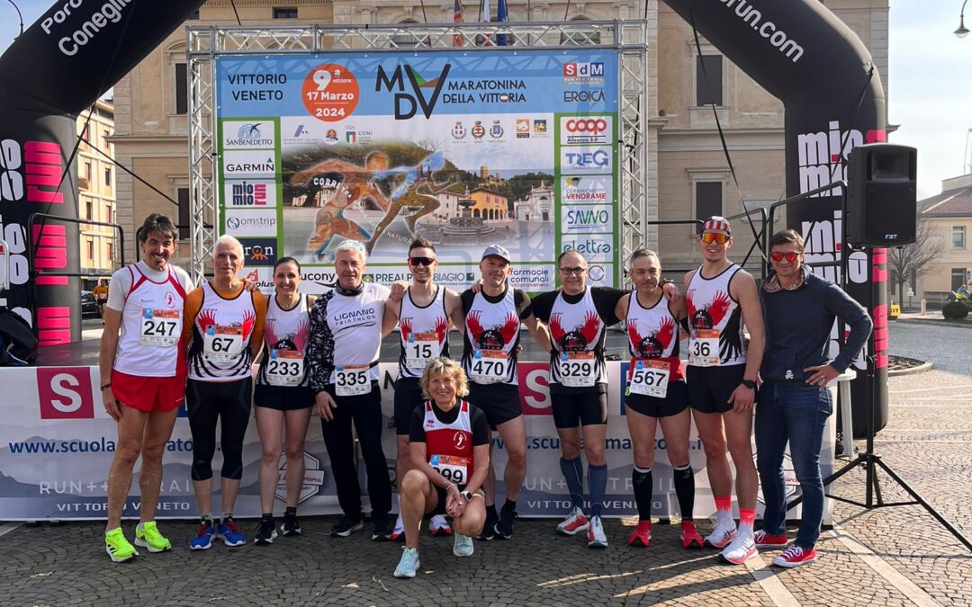 TRI TEAM  PEZZUTTI domenica 17 marzo alla   22ª  StrAVicenza  –  Maratonina della Vittoria/ Vittorio V. – i  Kid  13°  Cross di  Aviano (PN)