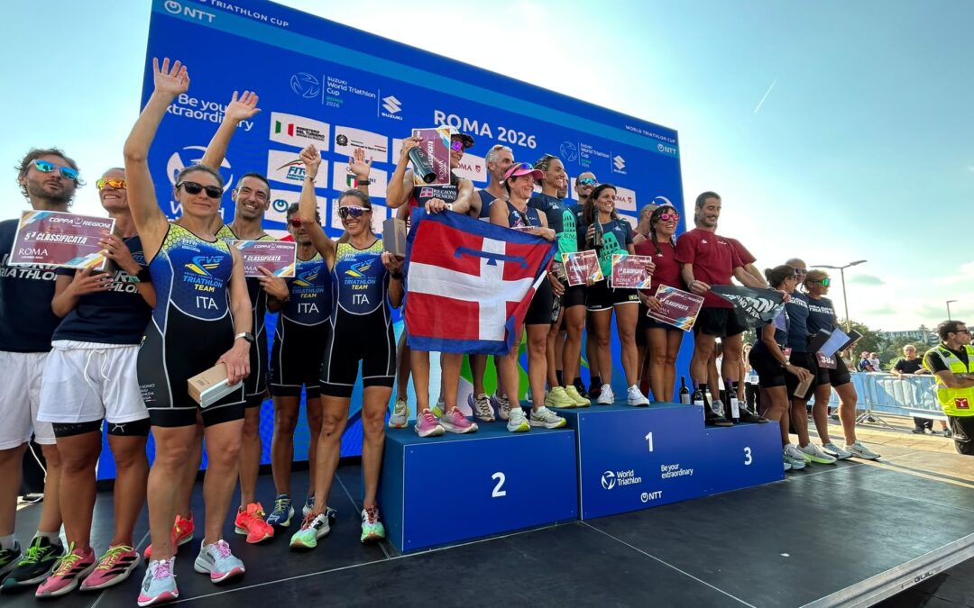 Weekend di grandi risultati per il Triathlon Team Pordenone: storico 4° posto del FVG a Roma e podio di categoria a Peschiera